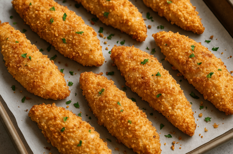 🍗 Crispy Baked Chicken Tenders with Almond Meal