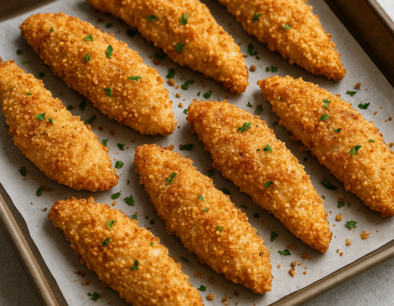 🍗 Crispy Baked Chicken Tenders with Almond Meal