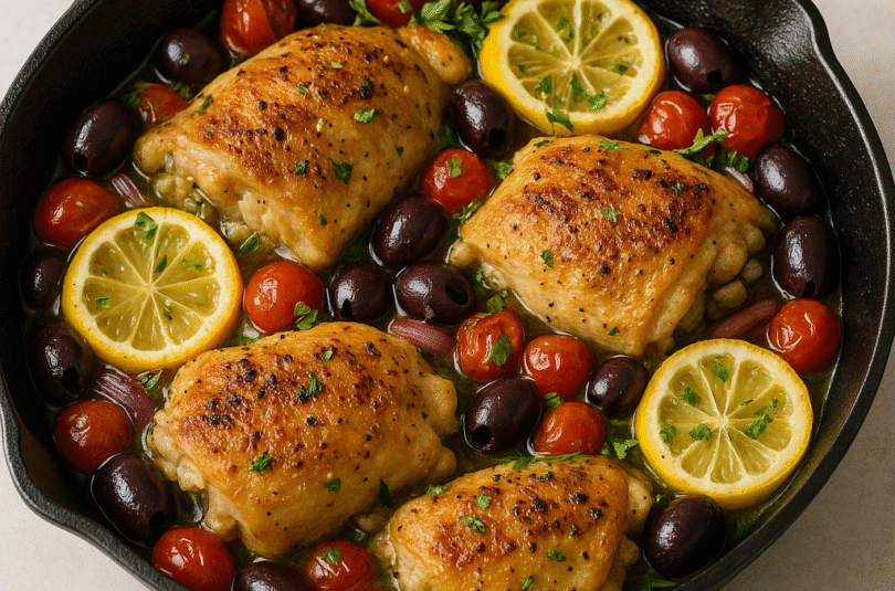 🍋 One-Pan Mediterranean Chicken