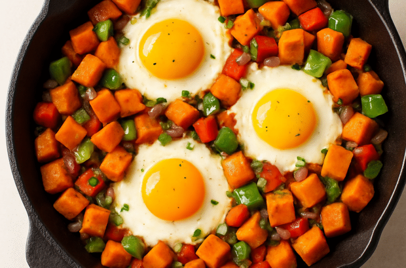 🍠 Sweet Potato Breakfast Hash with Eggs