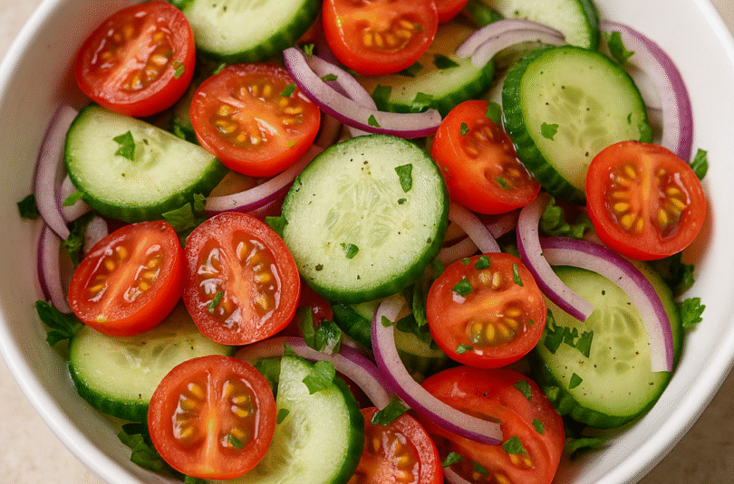 🥒 Cucumber-Tomato Slaw