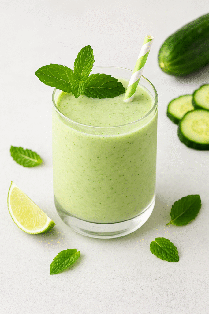 Cucumber Mint Smoothie (Paleo, Hydrating, Light & Refreshing)