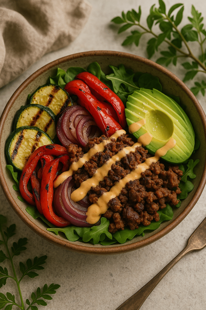 Smoky Paleo Burger Bowls (Low-Carb, Loaded with Flavor)