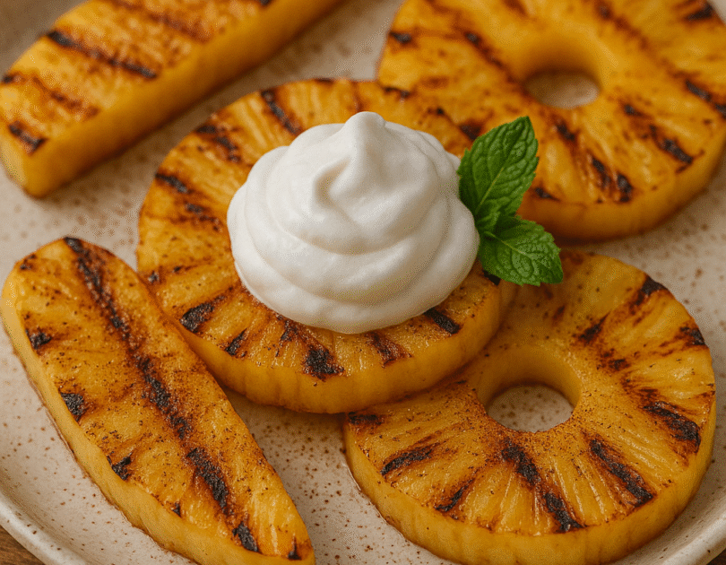 🍍 Grilled Pineapple with Coconut Cream