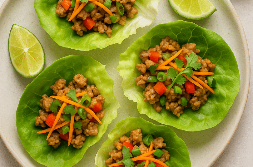 🥬 Zesty Turkey Lettuce Wraps