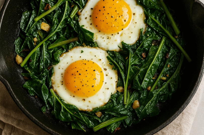 🍳 Wild Greens & Egg Skillet