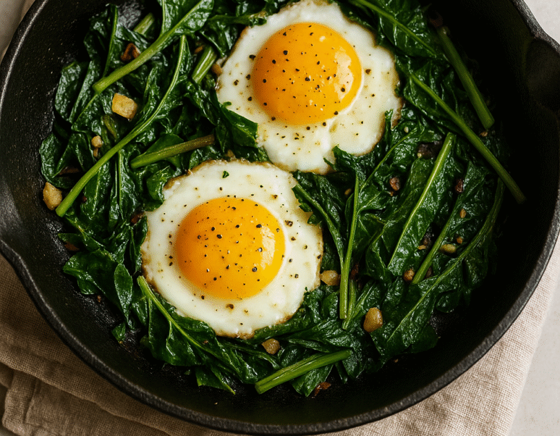 371b00fa-0251-4342-ad08-dfb1596ebc96-1.png 🍳 Wild Greens & Egg Skillet
