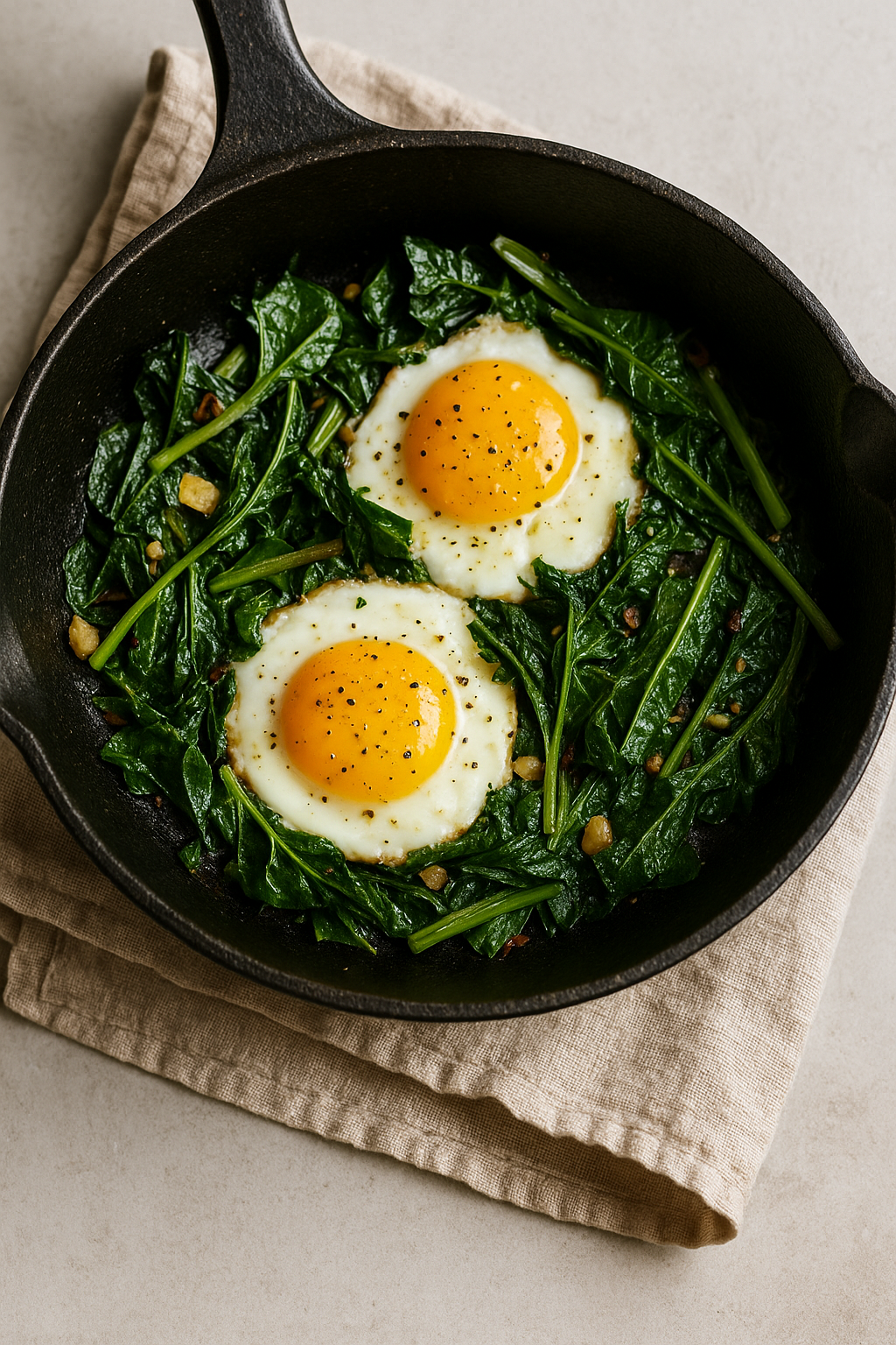 371b00fa-0251-4342-ad08-dfb1596ebc96-1.png 🍳 Wild Greens & Egg Skillet
