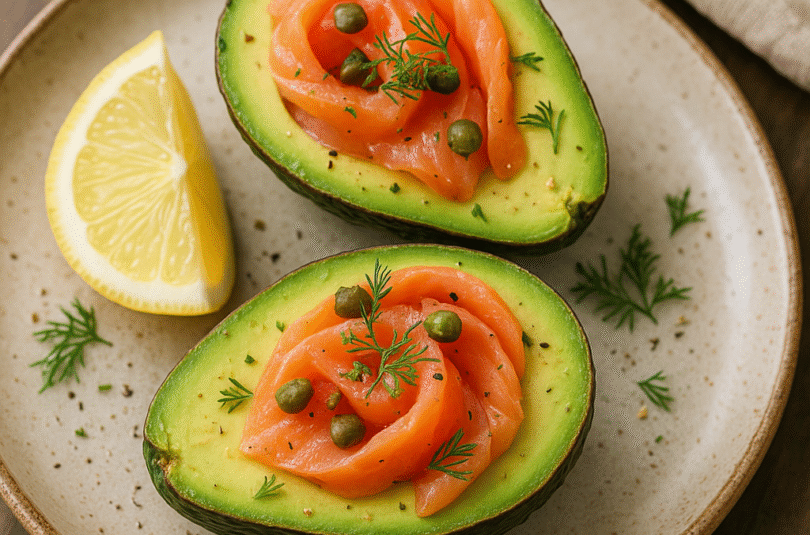 🥑 Avocado & Smoked Salmon Boats