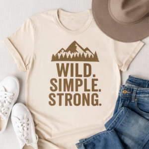 Wild. Simple. Strong. Tee